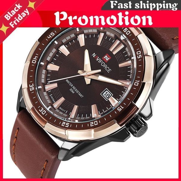 

wristwatches mens watches fashion sport men waterproof quartz clock male army military leather wrist watch, Slivery;brown