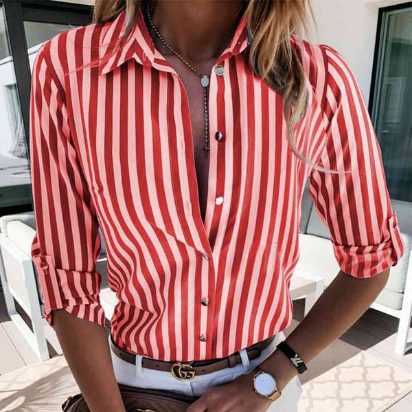 

knits elegant striped print ruffle blouse shirts office lady summer short sleeve slim blouses women 3xl casual button o-neck n8wo 2dml, White