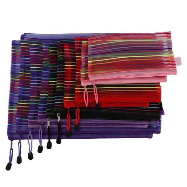 

lapcooling pads 10 pieces random color mesh zipper pouch multipurpose travel bag for cosmetics offices supplies accessories