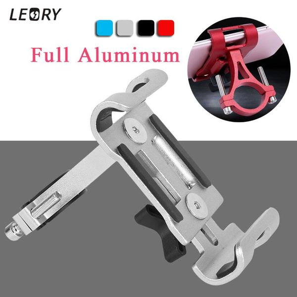 

aluminum bicycle phone holder mount bracket universal bike accessories stand for 4-6 inch smartphone cell mounts & holders