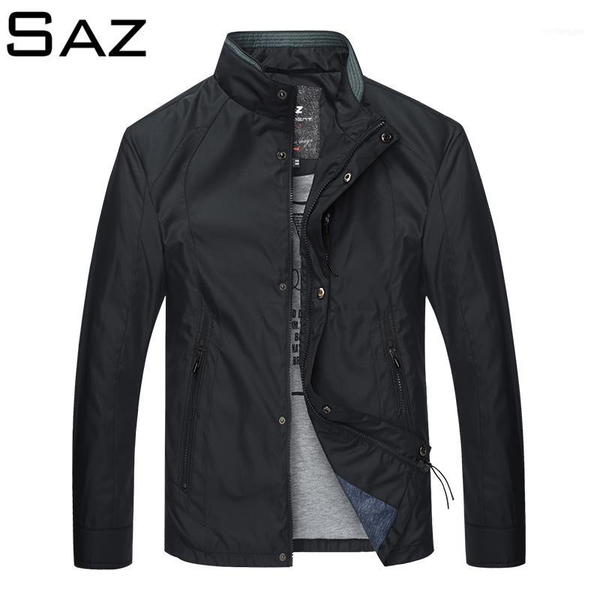 

men's jackets saz slim fit solid mens bomber jacket autumn male baseball thin brand casual coat windbreaker jacket1, Black;brown