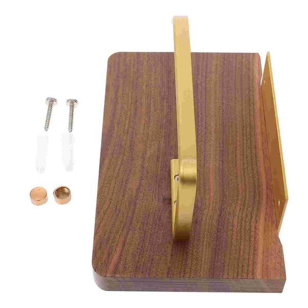 

toilet paper holders 1pc punching holder walnut bathroom kitchen tissue rack