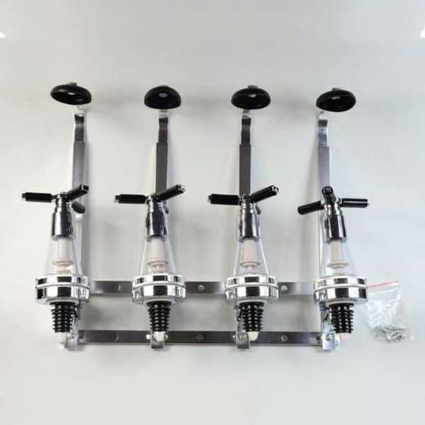 

tablewine racks 4 spring-loaded space saving drinking pourer cocktail bottle holder dispenser home station wall mounted beer tools