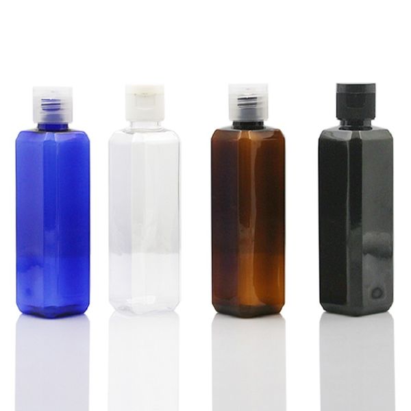 

60 x 100ml colorful square pet perfume bottle with easy flip lid portable butterfly sample storage jar wholesale