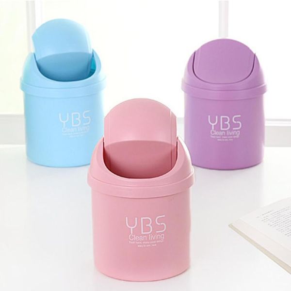 

waste bins mini bin deskhome garbage basket table trash can swing with lid creative office household