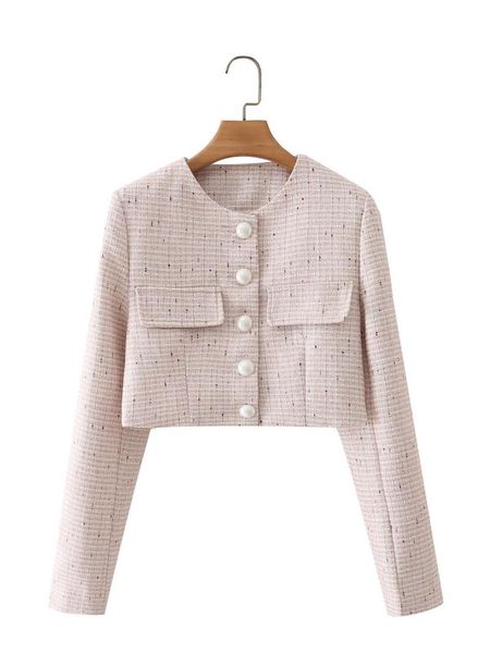 

women's suits & blazers europe and the united states temperament collage long-sleeved round collar type coat of cultivate morality, White;black