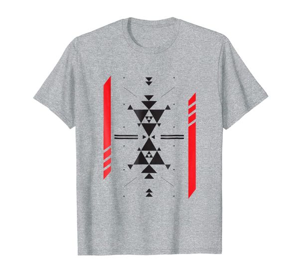 

cyberpunk scifi geometric t-shirt, White;black