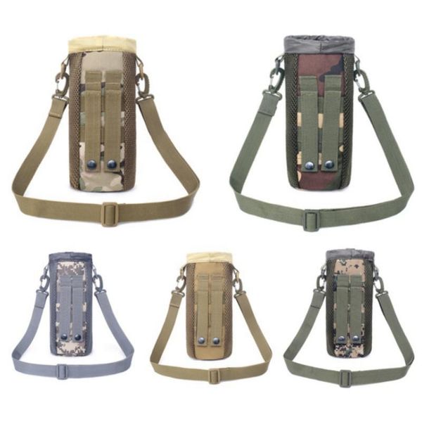 

outdoor trave tactical molle water bottle pouch 1050d nylon military canteen cover holsterl kettle bag 0.5l-2l bags