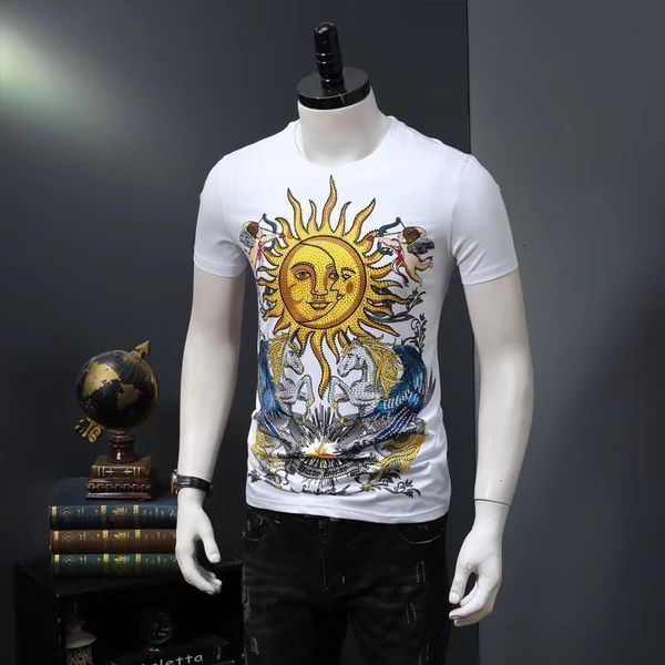 

men's t-shirts sol de verano superior impreso 3d t camisas camisetas nuevo diseo tees camisa manga corta m-5xl 3tos, White;black