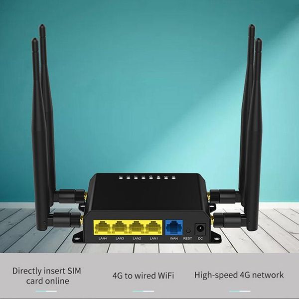 

smart home control we826-t 4g wifi router mobile lte modem with sim card slot 2.4ghz app manage