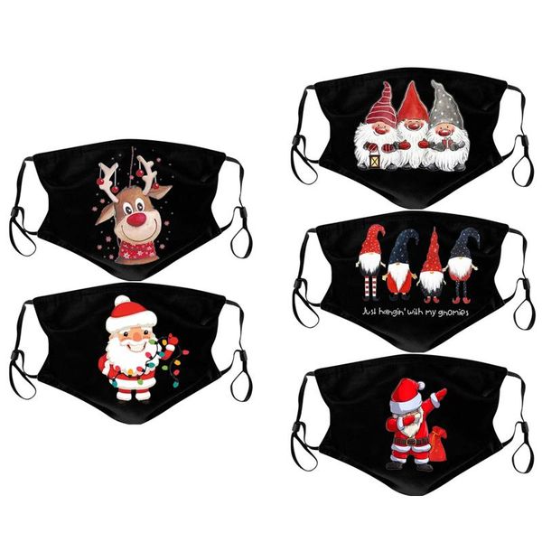 

other event & party supplies 5pc christmas face mask print kids mouth fabric facial for protection mascarillas kdis washable earloop mondkap