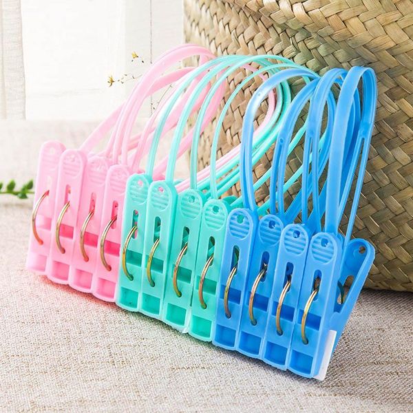 

fixation clamp clothespin windproof 12pcs multifunctional cloth drying racks underwear clip bra hanging tools plastic clothing & wardrobe st