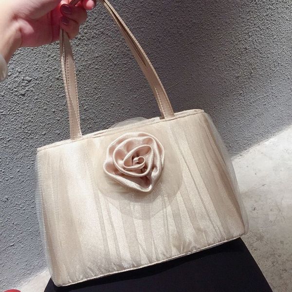 

backpack spring 2021 elegant lace handbag female banquet bridal wedding shoulder messenger silk armpit bag