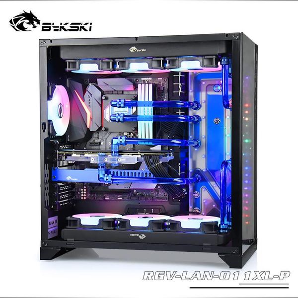 

acrylic tank use for lianli o11 dynamic xl computer case / 3pin 5v d-rgb combo ddc pump cool water channel solution fans & coolings