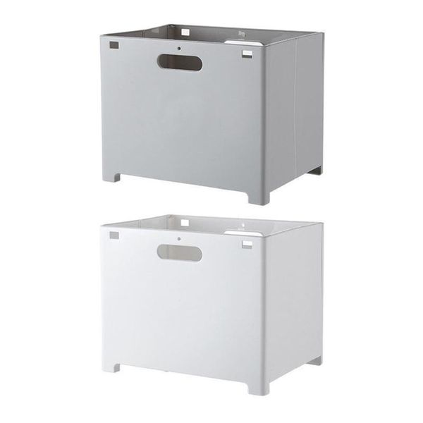 

storage baskets a5kb nordic style foldable laundry basket wall mount punch-plastic hanging box bin bucket with handles organizer