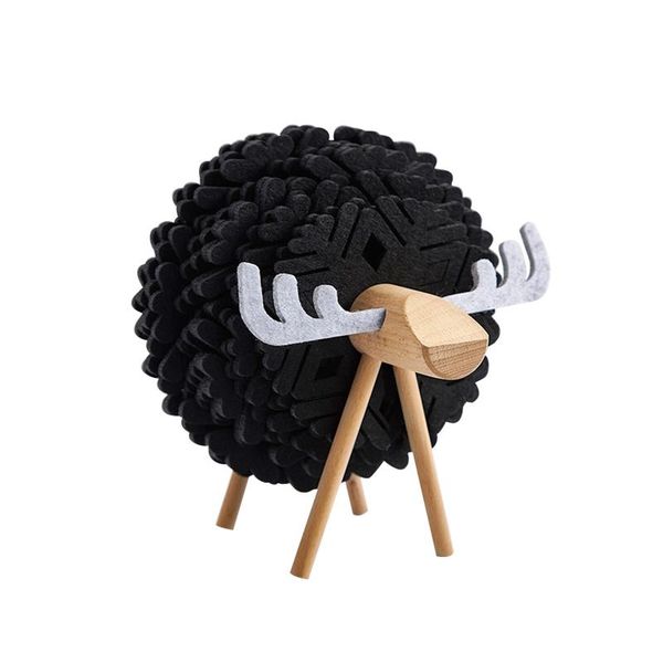 

mats & pads tea holder 3d art craft cup mat sheep shape home decor anti slip heat insulated kitchen nordic style gift felt reusable