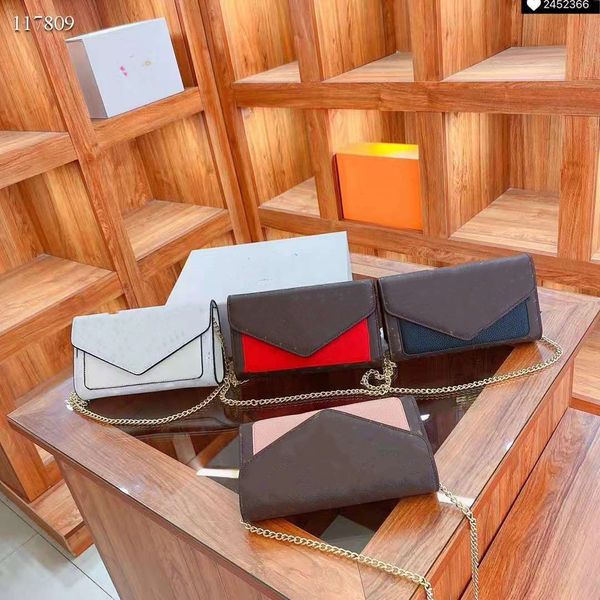 

designer women's chain single shoulder messenger bag size 22cn four colors