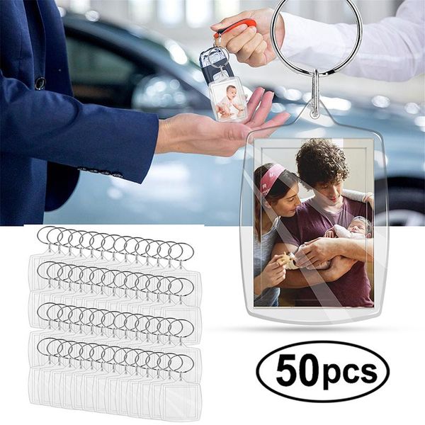 

frames 50 pieces po frame key ring portable transparent picture ideal gifts for students friends