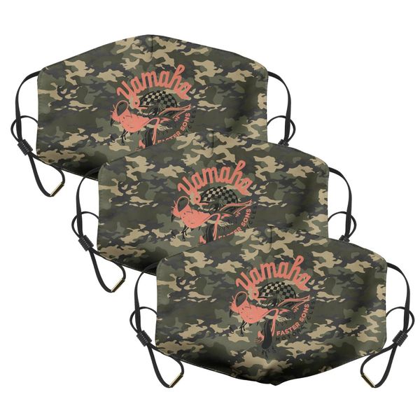 

three-piece adjustable yamaha faster sons black muth dust cycling mask, Silver