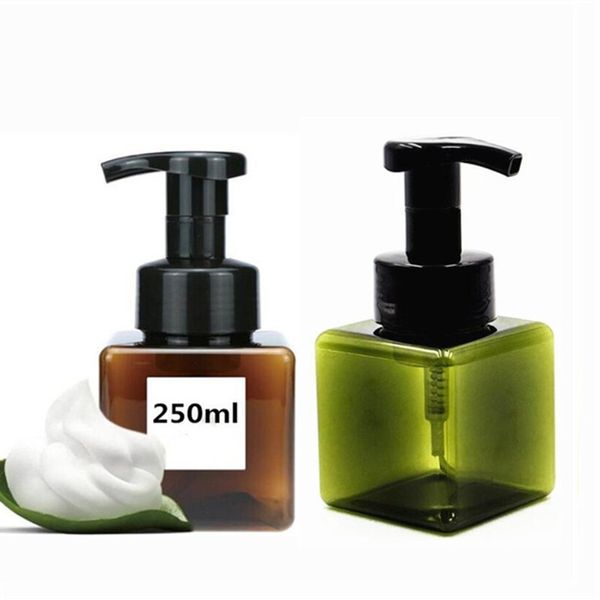

250ml/8.5oz plastic foaming pump soap dispenser bottle refillable portable empty foaming hand soap dispenser bottle