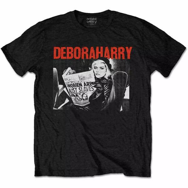 

blondie debbie harry women are slavs official t-shirt men unisex, White;black