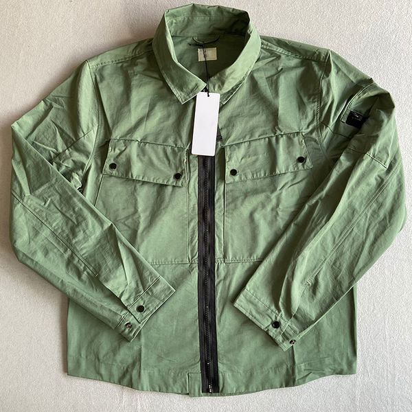 

men's casual zipper jacket pocket lens decoration 100% cotton thin section, Black;brown