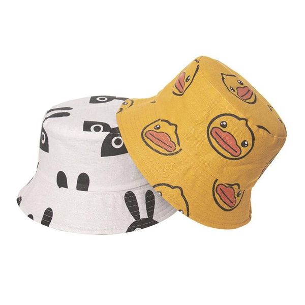 

wide brim hats summer bucket hat women fashion cotton beach sun reversible bob femme duck fisherman, Blue;gray
