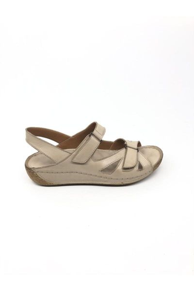 

sandals women's genuine leather beige, Black