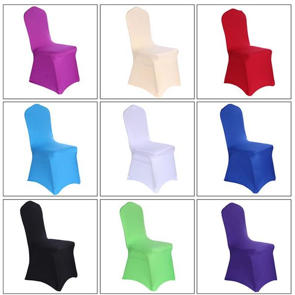 

chair covers 5pcs/set modern white wedding cover spandex decoration stretch el banquet dining elastic meeting party