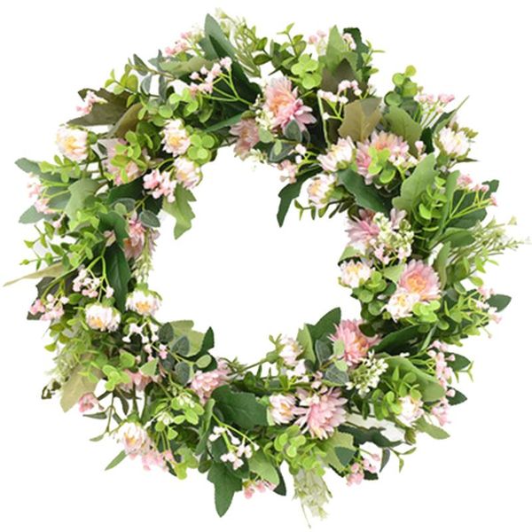 

easter wreath simulation rattan decor eggs wall hanging door decoration home decorative flowers & wreaths