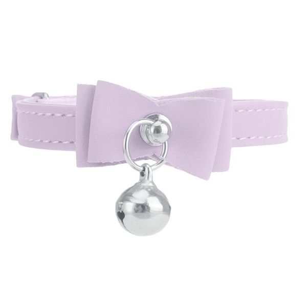 

dog collars & leashes pet collar reflective bell adjustable size suitable for cats and small dogs supplies pink