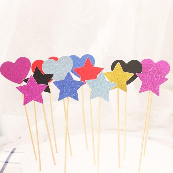 

other event & party supplies 10pc wedding decoration mini heart star cupcake ers birthday cake er decorating picks kids baby shower
