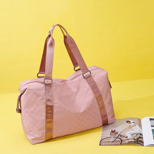 

womens purses & handbags large capacity travel bag men's short distance fitness hand put forward poor waiting women's storage canv