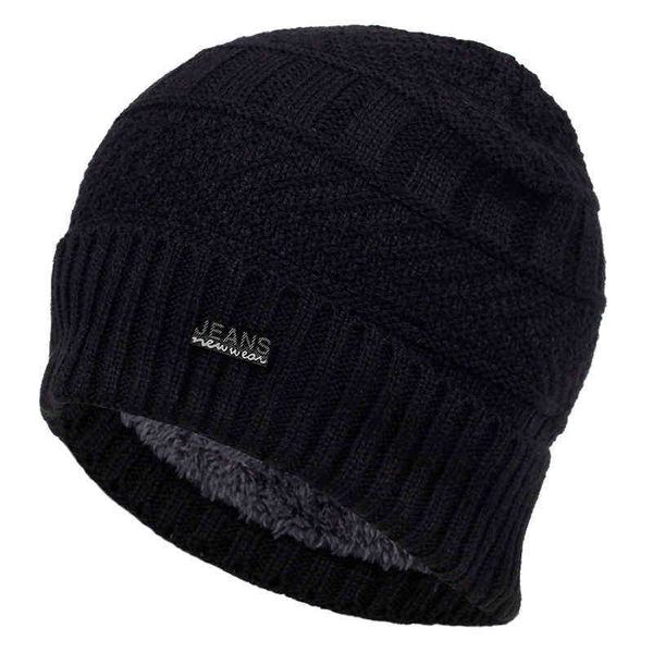 

2019 new fashion wool hat autumn and winter plus velvet thick warm hats hip hop outdoor wild cap old man cold caps y21111, Blue;gray