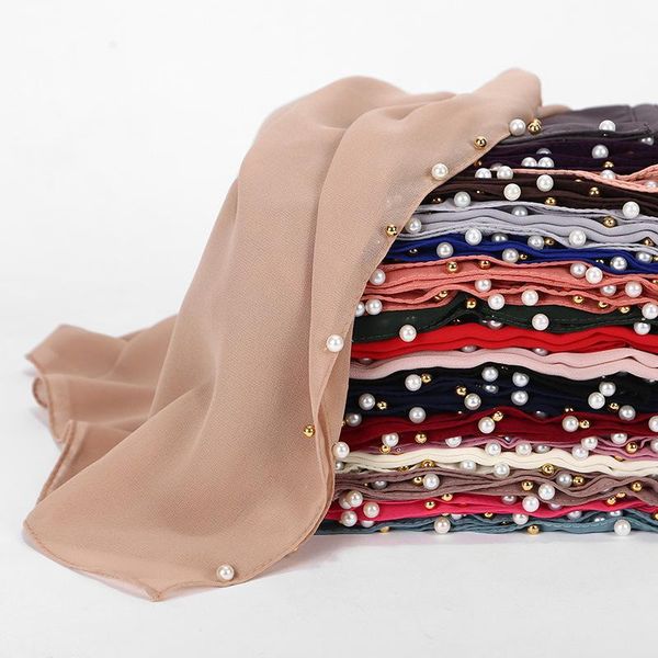 

ethnic clothing 72*175cm 1-20 color classic simple easy classy crinkle crimp cotton turban hijab shawls 2022 women muslim pearl scarf, Red