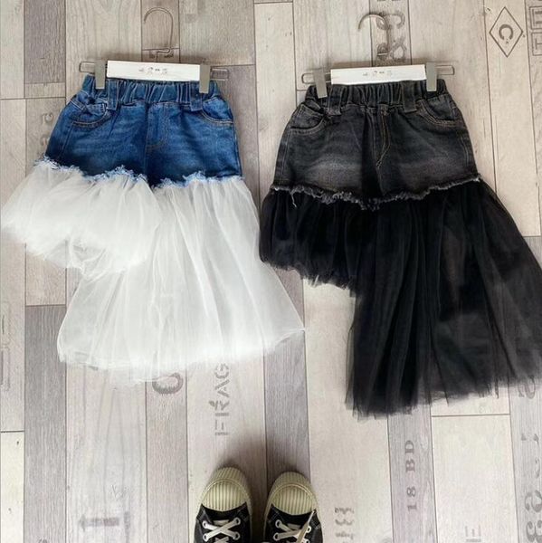 

wholesale girls denim shorts patchwork summer fashion 3-8t f482, Black