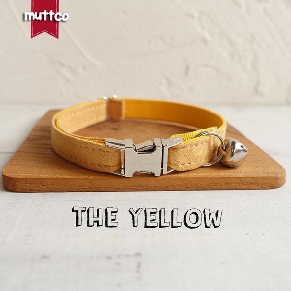 

retailing handmade durable cat collar the yellow customized delicate safety casual nylon 2 sizes ucc077 collars & leads