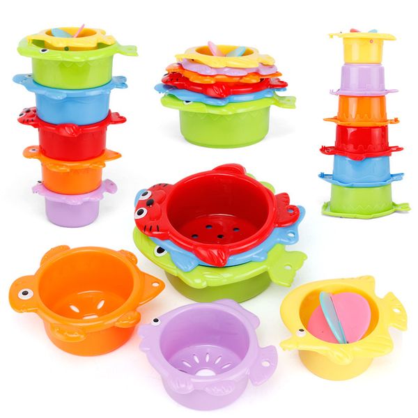 

fun folding cup baby music colorful enlightenment parent child bathroom shower toys