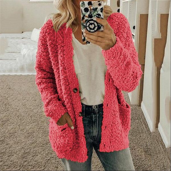

autumn and womens sweaters winter fashion casual sweater cardigan button solid color large size shirt women drop, White;black