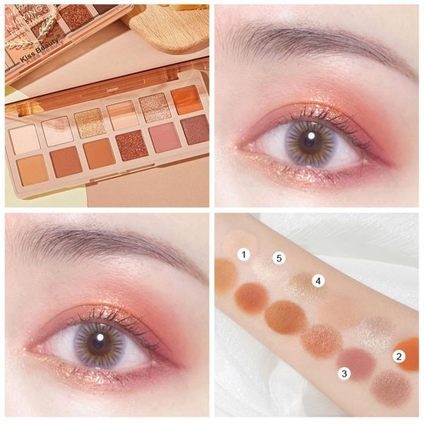 

eye shadow eyeshadow palette high pigmented matte and shimmer colourful for girl women wholesale