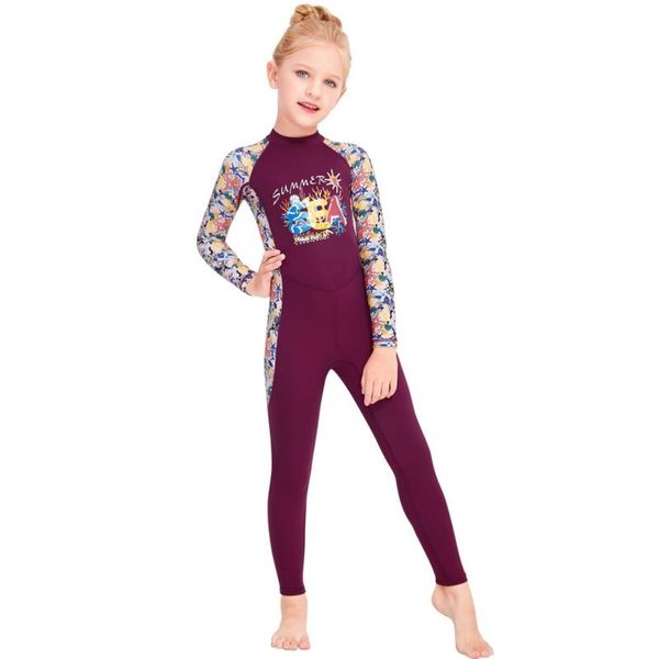 

swim wear swimsuit sun protection bathing suits speed dried swimming loaded snorkeling diving wetsuit kids girls long