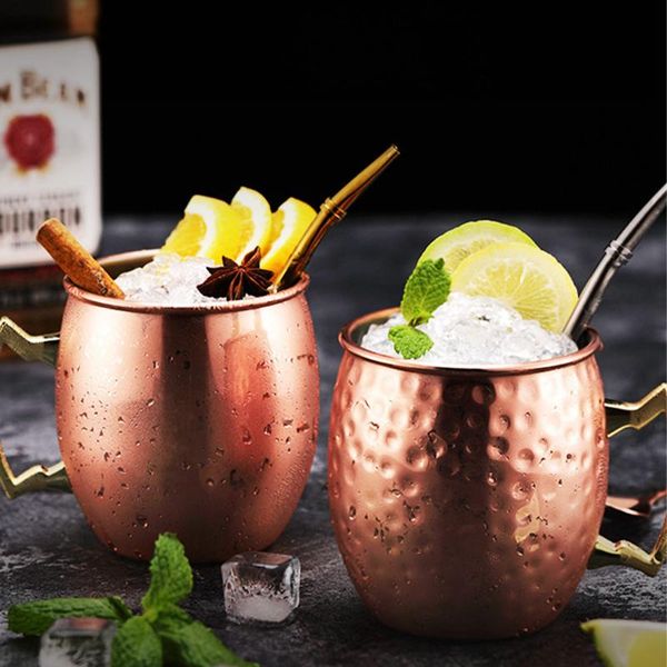 

mugs mini 60ml moscow mule mug coffee wine bear cup hammered copper plated home kitchen bar supplies