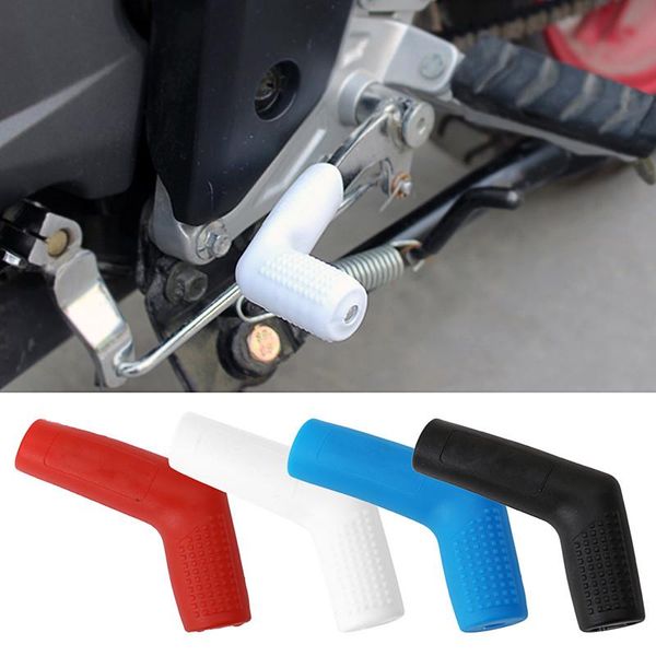 

pedals black motorcycle rubber shifter lever socks boots shoes protecting cover