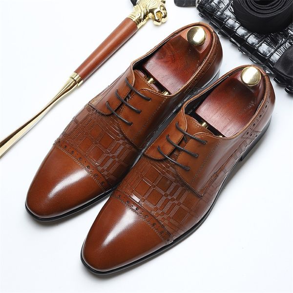 

quality leather shoes men's low black lace up pointed busins formal