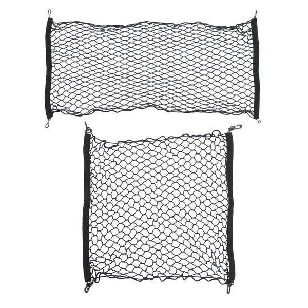

car organizer 2 sets elastic truck cargo nets organizers storage (black)