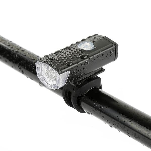 

bike waterproof light usb rechargeable 300 lumens 3 modes bicycle lamp front headlight led lights