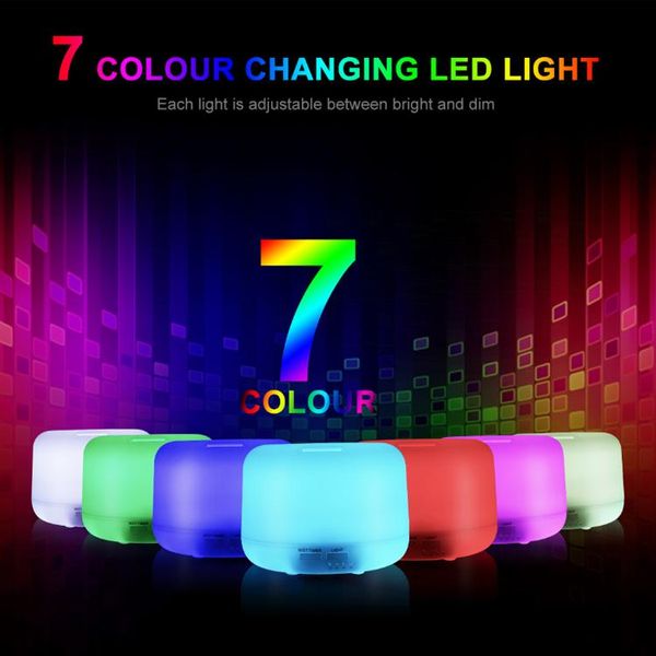 

classical usb humidifer 500ml aroma diffuser essential oil difusor de with 7 changing color night light humidifiers