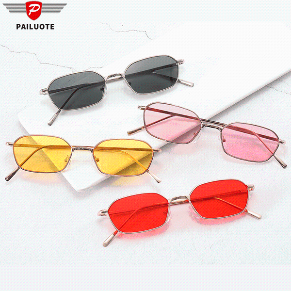 

sunglasses wholesal women 2021 designer small rectangle gafas de sol mujer summer fashion sun glasses trend, White;black