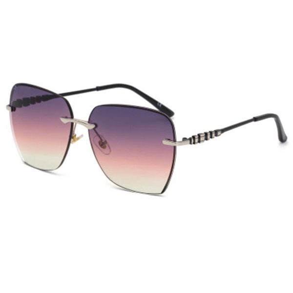 

gradient punk vintage shades 2021 rimless sunglasses womens luxury, White;black