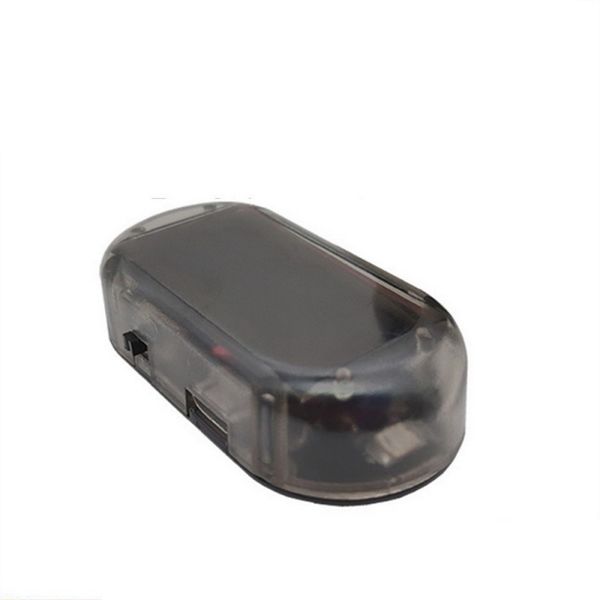 

2021 usb solar power led car alarm light anti-theft warning flash blinking fake flash lamp red blue